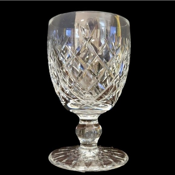Waterford Donegal Water Goblet Glass Signed - Picture 1 of 7
